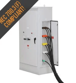 Combo Rotary Manual Transfer Switch With Cam-Lok Receptacles